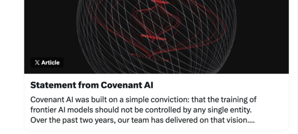 Covenant AI 因指控退出 Bittensor 网络